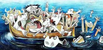 Η “ΓΚΟΥΕΡΝΙΚΑ” ΤΟΥ ΑΙΓΑΙΟΥ: ΤΟ ΣΥΓΚΛΟΝΙΣΤΙΚΟ ΣΚΙΤΣΟ ΓΙΑ ΤΟΥΣ ΠΡΟΣΦΥΓΕΣ