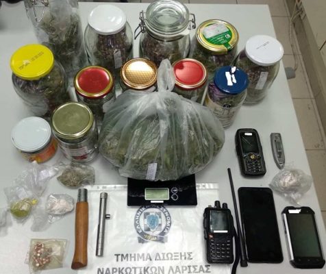 ΔΥΟ ΣΥΛΛΗΨΕΙΣ ΣΤΗ ΛΑΡΙΣΑ ΓΙΑ ΚΑΤΟΧΗ ΧΑΣΙΣ