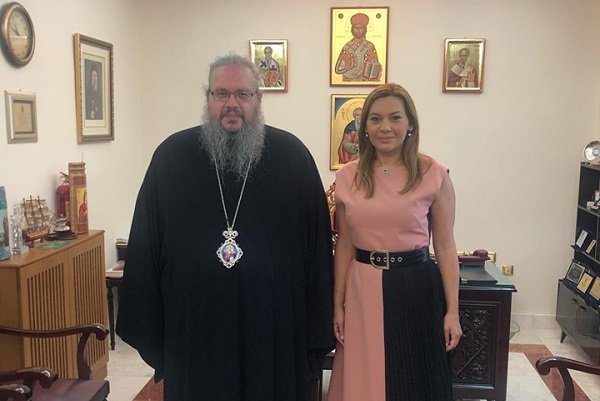 ΜΕ ΤΟΝ ΜΗΤΡΟΠΟΛΙΤΗ ΙΕΡΩΝΥΜΟ ΣΥΝΑΝΤΗΘΗΚΕ Η ΣΤΕΛΛΑ ΜΠΙΖΙΟΥ