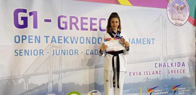 ΧΑΛΚΙΝΟ ΜΕΤΑΛΛΙΟ Η ΕΙΡΗΝΗ ΝΤΟΒΑ ΤΟΥ Α.Ο. ΤΚΝΤ ΕΥΖΗΝ ΑΜΠΕΛΩΝΑ ΣΤΟ G1 GREECE OPEN