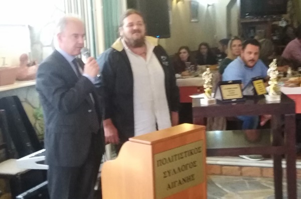 ΣΤΗΝ ΕΚΔΗΛΩΣΗ ΤΟΥ Α.Ο. ΟΛΥΜΠΟΣ ΑΙΓΑΝΗΣ Ο Γ. ΜΑΝΩΛΗΣ