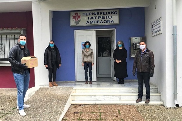 ΜΑΣΚΕΣ ΚΑΙ ΓΑΝΤΙΑ ΑΠΟ ΤΟΝ Γ.Σ.ΑΜΠΕΛΩΝΑ ΣΤΑ Κ.Υ ΤΥΡΝΑΒΟΥ – ΑΜΠΕΛΩΝΑ ΚΑΙ ΣΤΟΝ “ΑΡΙΣΤΕΑ”