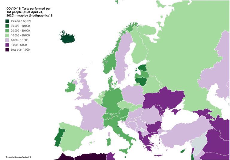 ΠΡΟΤΕΛΕΥΤΑΙΑ Η ΕΛΛΑΔΑ ΣΕ ΑΡΙΘΜΟΥΣ ΤΕΣΤ ΓΙΑ ΤΟΝ ΚΟΡΩΝΟΪΟ ΣΤΗΝ Ε.Ε.