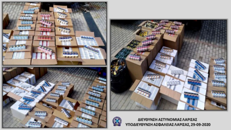 ΝΕΑ ΣΥΛΛΗΨΗ ΣΤΟΝ ΑΜΠΕΛΩΝΑ ΓΙΑ 27.000 ΠΑΚΕΤΑ ΛΑΘΡΑΙΩΝ ΤΣΙΓΑΡΩΝ ΚΑΙ 1.500 ΠΑΚΕΤΑ ΚΑΠΝΟΥ