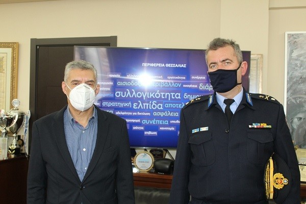 Κ. ΑΓΟΡΑΣΤΟΣ – ΕΥ. ΦΑΛΑΡΑΣ ΕΠΙΒΕΒΑΙΩΣΑΝ ΤΗ ΣΤΕΝΗ ΣΥΝΕΡΓΑΣΙΑ ΠΕΡΙΦΕΡΕΙΑΣ – ΠΥΡΟΣΒΕΣΤΙΚΗΣ