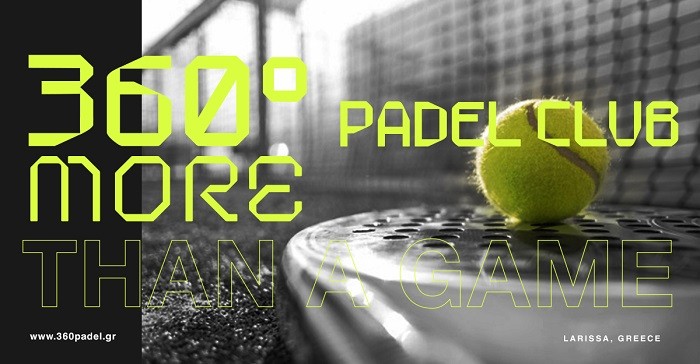 360 PADELCLUB: TO ΠΡΩΤΟ PADEL CLUB ΣΤΗΝ ΚΕΝΤΡΙΚΗ ΕΛΛΑΔΑ ΕΙΝΑΙ ΓΕΓΟΝΟΣ ΚΑΙ ΕΡΧΕΤΑΙ ΣΤΗ ΛΑΡΙΣΑ!