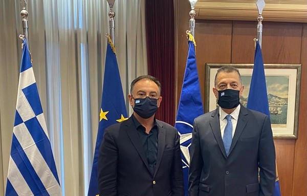 ΣΥΝΑΝΤΗΣΗ ΧΡ. ΚΕΛΛΑ – ΑΛ. ΣΤΕΦΑΝΗ ΣΤΟ ΠΕΝΤΑΓΩΝΟ