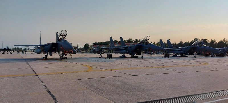 ΑΜΕΡΙΚΑΝΙΚΑ F-15 ΜΕΤΑΣΤΑΘΜΕΥΣΑΝ ΣΤΗ ΛΑΡΙΣΑ (ΦΩΤΟ)