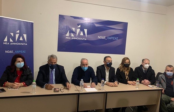ΜΕ ΤΟΝ ΠΡΟΕΔΡΟ ΚΑΙ ΤΑ ΜΕΛΗ ΤΗΣ ΔΕΕΠ ΛΑΡΙΣΑΣ ΤΗΣ ΝΔ ΣΥΝΑΝΤΗΘΗΚΕ Ο Μ. ΒΟΡΙΔΗΣ