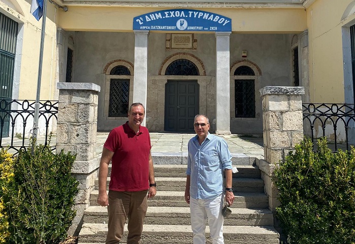 ΠΡΟΧΩΡΟΥΝ ΟΙ ΕΡΓΑΣΙΕΣ  ΕΠΙΣΚΕΥΗΣ ΣΤΟ 2ο ΔΗΜΟΤΙΚΟ ΣΧΟΛΕΙΟ ΤΥΡΝΑΒΟΥ  
