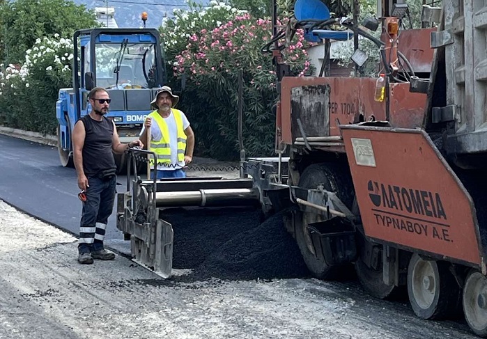 ΕΡΓΑΣΙΕΣ ΑΠΟΚΑΤΑΣΤΑΣΗΣ ΣΤΟ ΟΔΟΣΤΡΩΜΑ ΤΗΣ ΟΔΟΥ ΟΣΣΑΣ ΣΤΟ ΣΥΚΟΥΡΙΟ