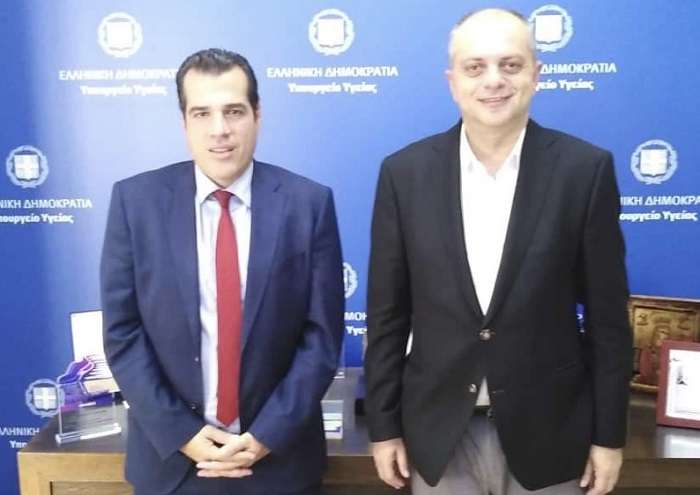 ΣΥΝΑΝΤΗΣΗ ΤΟΥ ΧΡ. ΚΑΠΕΤΑΝΟΥ ΜΕ ΤΟΝ ΥΠΟΥΡΓΟ ΥΓΕΙΑΣ ΘΑΝΟ ΠΛΕΥΡΗ