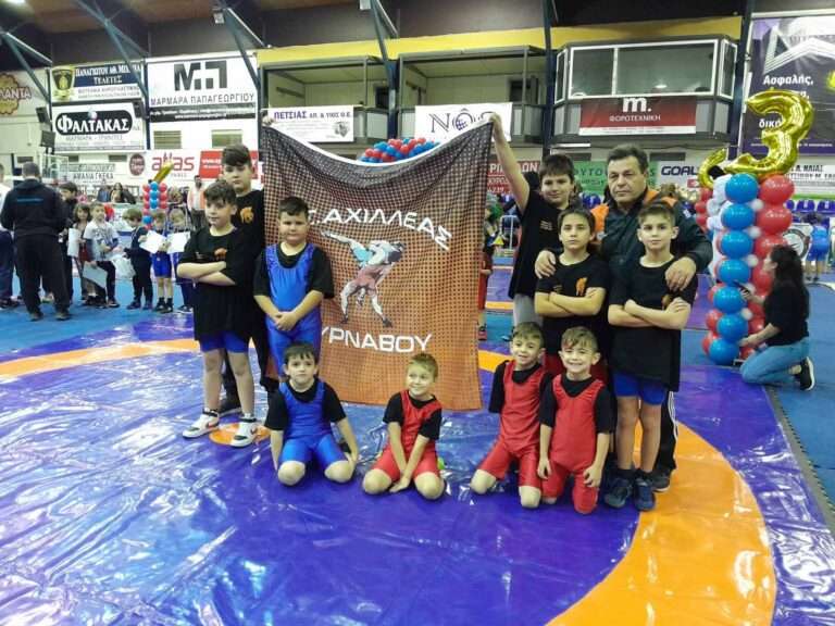 ΔΙΕΠΡΕΨΑΝ ΑΘΛΗΤΕΣ ΤΟΥ ΑΧΙΛΛΕΑ ΤΥΡΝΑΒΟΥ ΣΤΟ 14ο ΠΑΝΕΛΛΗΝΙΟ ΠΑΙΔΙΚΟ ΤΟΥΡΝΟΥΑ ΠΑΛΗΣ