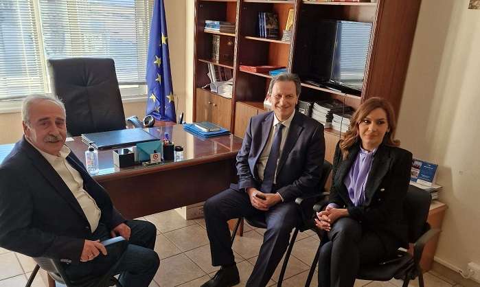 ΜΕ ΤΗ ΔΕΕΠ ΛΑΡΙΣΑΣ ΤΗΣ ΝΔ ΣΥΝΑΝΤΗΘΗΚΕ Ο Θ. ΣΚΥΛΑΚΑΚΗΣ