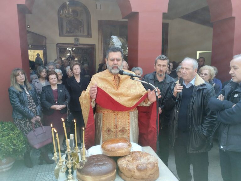 Ο ΑΜΠΕΛΩΝΑΣ ΤΙΜΗΣΕ ΤΟΝ ΑΓΙΟ ΓΕΩΡΓΙΟ