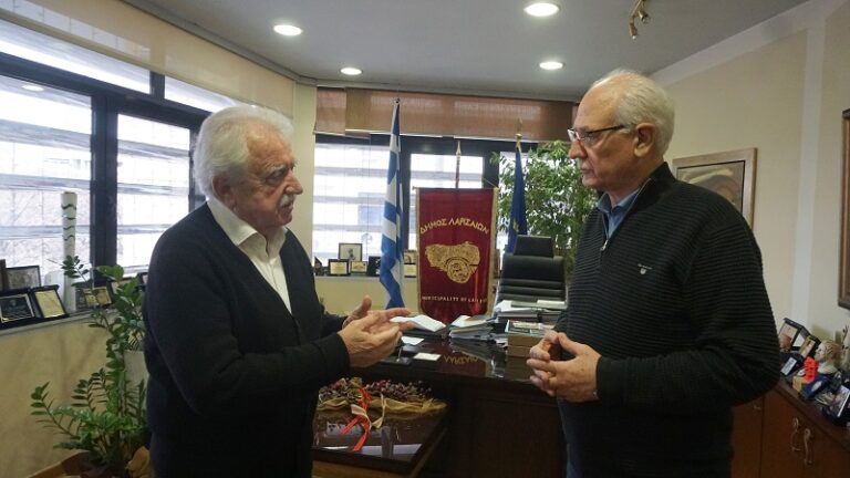 ΣΤΗ ΛΑΡΙΣΑ ΓΙΑ ΣΥΝΕΡΓΑΣΙΑ ΜΕ ΤΟΝ ΔΗΜΟ ΛΑΡΙΣΑΙΩΝ Ο ΣΤΑΥΡΟΣ ΜΠΕΝΟΣ