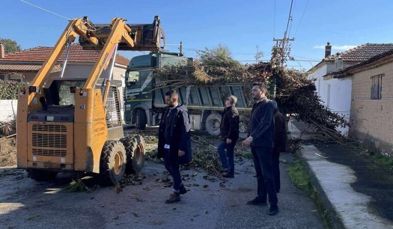 ΓΙΓΑΝΤΙΑ ΕΠΙΧΕΙΡΗΣΗ ΑΠΟΜΑΚΡΥΝΣΗΣ ΑΠΟΡΡΙΜΜΑΤΩΝ ΚΑΙ ΚΛΑΔΙΩΝ ΣΤΟ ΔΗΜΟ ΤΥΡΝΑΒΟΥ