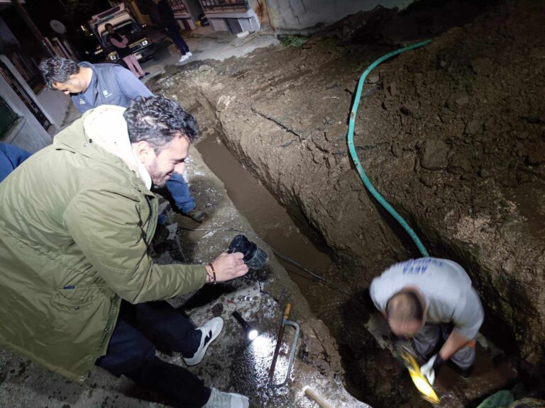ΒΛΑΒΗ ΣΕ ΜΕΓΑΛΟ ΑΓΩΓΟ ΤΗΣ ΔΕΥΑ ΣΤΟΝ ΤΥΡΝΑΒΟ