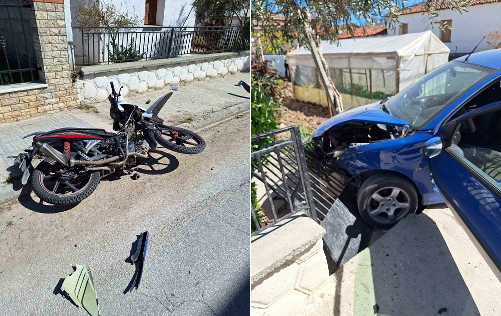 ΣΟΒΑΡΟΣ ΤΡΑΥΜΑΤΙΣΜΟΣ 15ΧΡΟΝΟΥ ΜΕ ΜΗΧΑΝΑΚΙ ΣΕ ΤΡΟΧΑΙΟ ΣΤΟΝ ΑΜΠΕΛΩΝΑ
