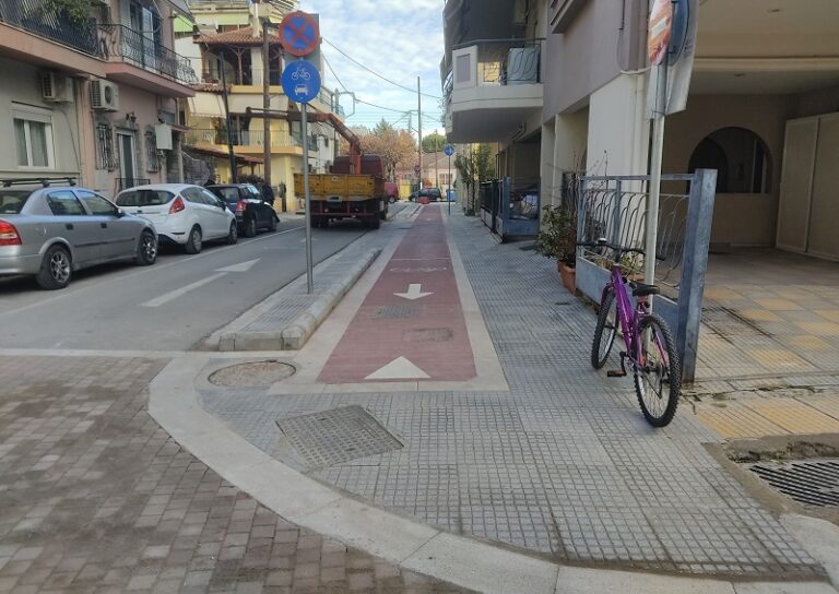 Λάρισα: Νέες εργασίες για το δίκτυο πεζοδρόμων και ποδηλατικών διαδρομών