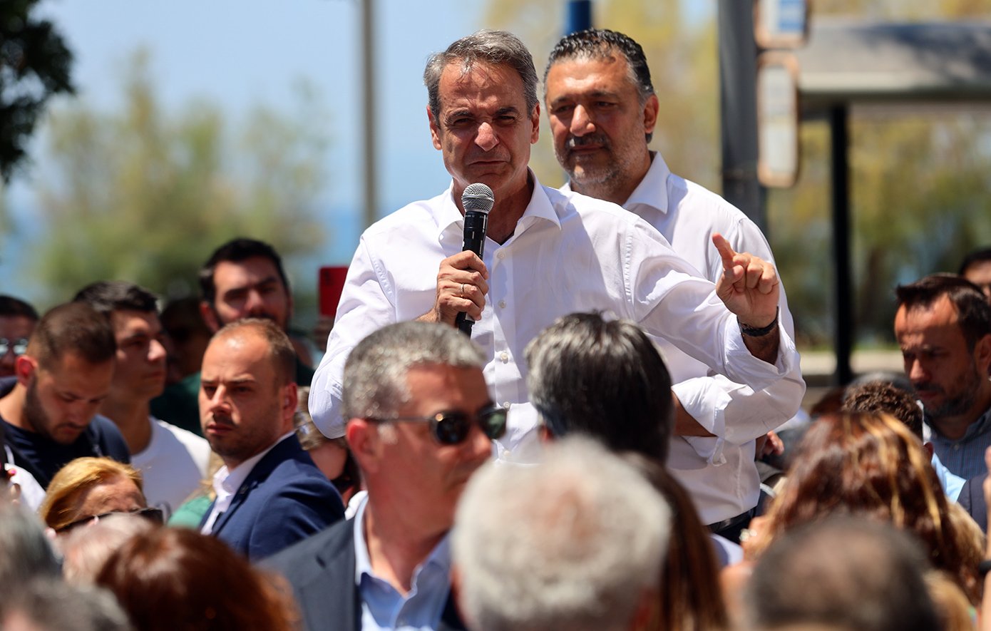 Μητσοτάκης από Παλαιό Φάληρο: Θέλουμε να πετύχουμε τον μεγαλύτερο δυνατό αριθμό ευρωβουλευτών της ΝΔ