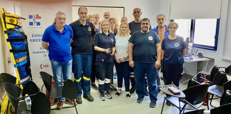 Οι εργαζόμενοι του ΕΚΑΒ ενημερώθηκαν για τα συστήματα πυρασφάλειας