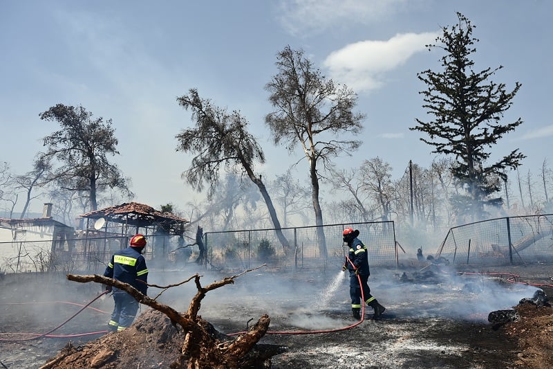 Χωρίς ενεργό μέτωπο η πυρκαγιά σε δασική έκταση στη Βαρυμπόμπη