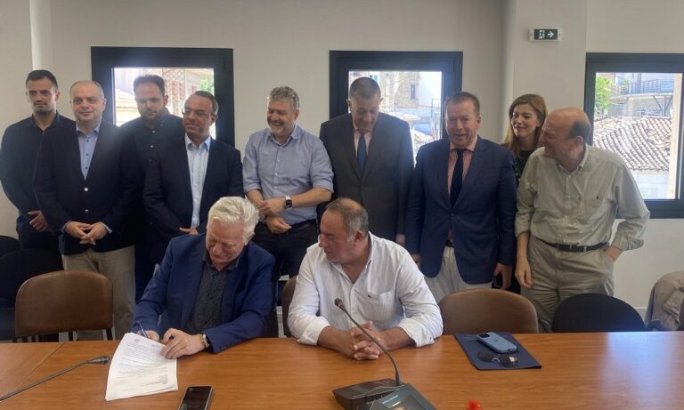 Υπογράφηκε η σύμβαση για την κατασκευή του φράγματος Αγιόκαμπου
