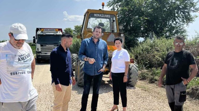 Ξεκίνησε το έργο αγροτικής οδοποιίας σε Βρυότοπο και Αμπελώνα