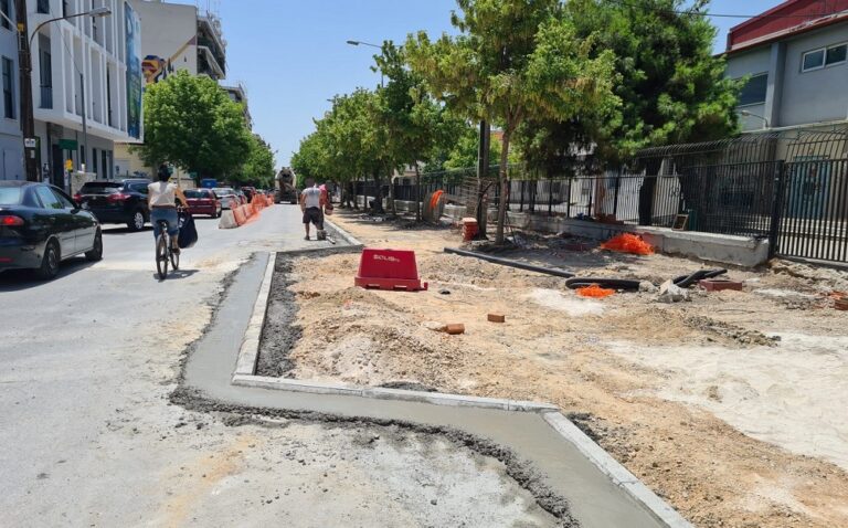 Σε νέο τμήμα οι εργασίες στην Ανθίμου Γαζή