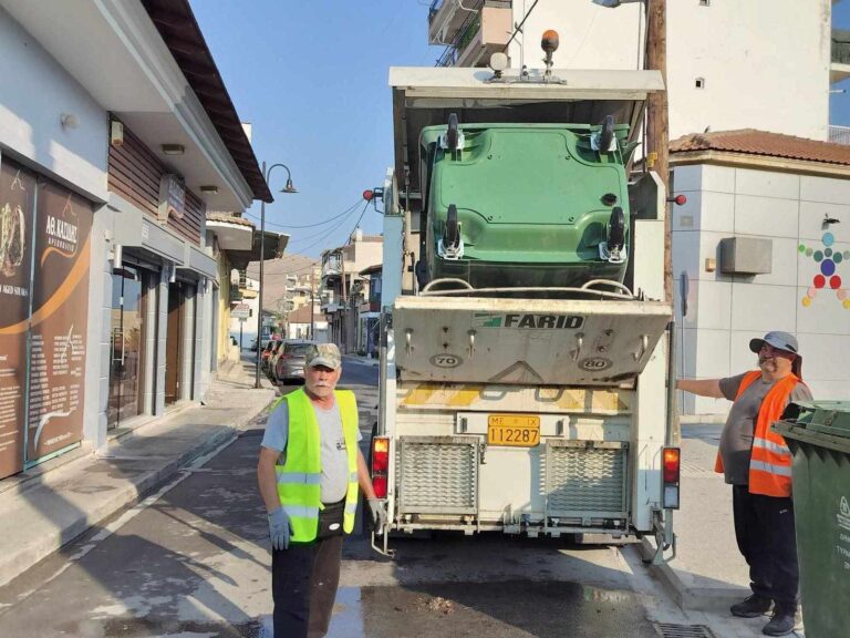 Επαναλειτουργία του πλυντήριου κάδων του Δήμου Τυρνάβου που ήταν σε ακινησία για μεγάλο χρονικό διάστημα