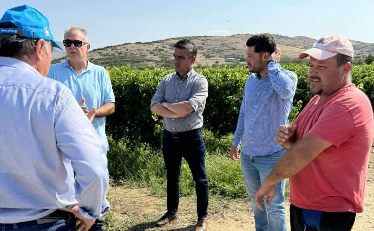 Στο Δαμάσι για τις ζημιές κλιμάκιο του ΕΛΓΑ, της περιφέρειας και του δήμου Τυρνάβου