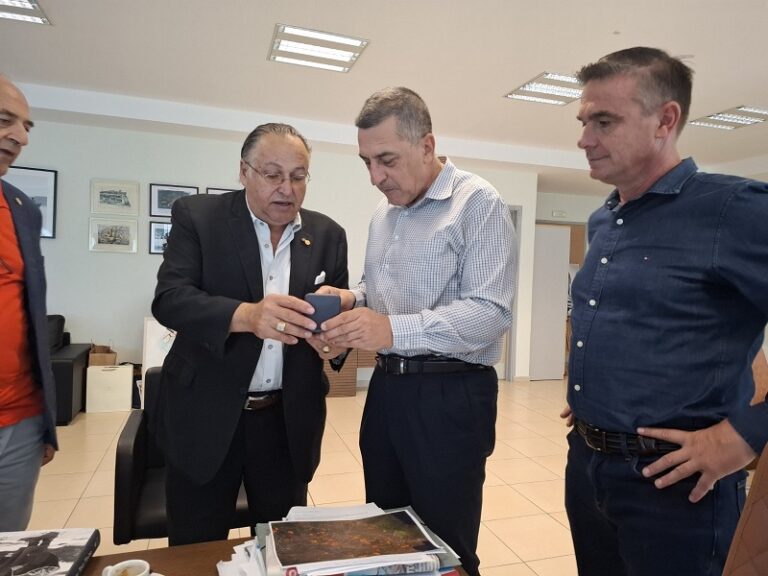 Συνάντηση Δημ. Κουρέτα με τον Ύπατο Πρόεδρο Ομογενειακής Οργάνωσης AHEPAοργά