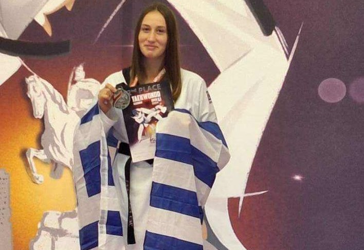 Ασημένια η Ιακωβάκη του Αθλητικού Συλλόγου ΤΑΕ ΚΒΟ ΝΤΟ Λάρισας