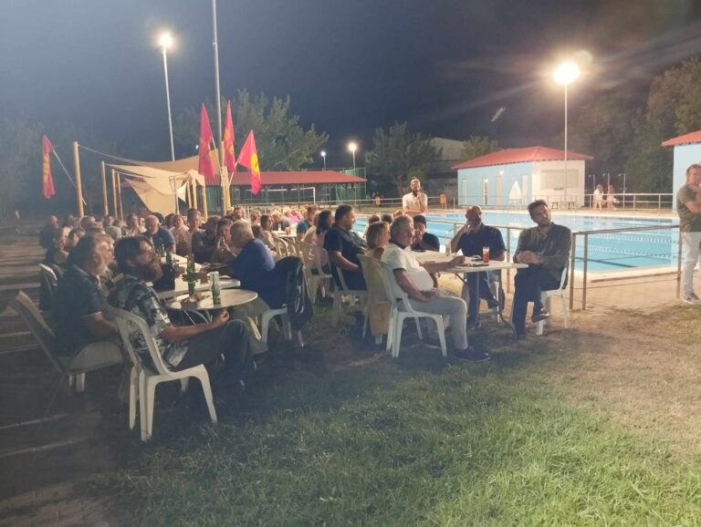 Μαζική και αγωνιστική η προφεστιβαλική εκδήλωση της ΚΝΕ στον Τύρναβο