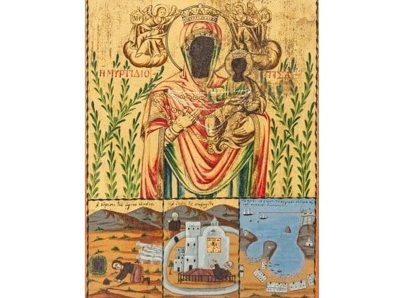 Γιορτάζει η εικόνα της Παναγίας της Μυρτιδιώτισσας στην εκκλησία του Αγίου Δημητρίου στον Τύρναβο