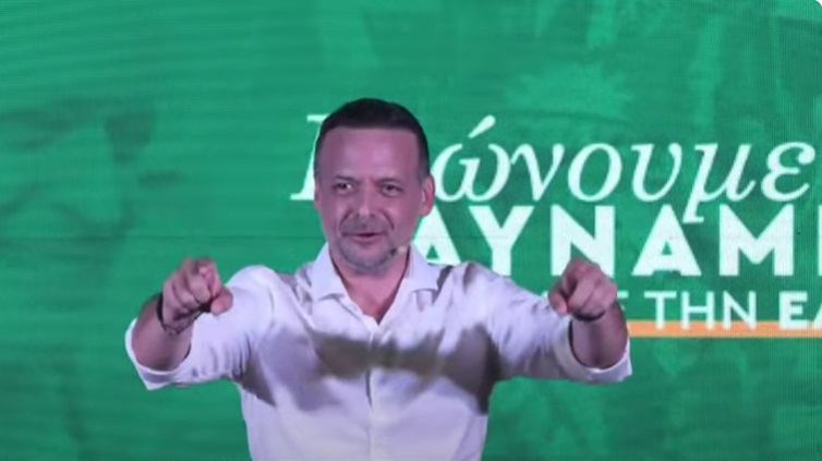 Ενωτικός και βέβαιος για τη νίκη εμφανίστηκε στη Λάρισα ο Χάρης Δούκας (φωτορεπορτάζ)