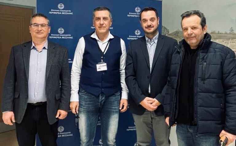 Επίσκεψη του νέου Προέδρου του Κέντρου Κοινωνικής Πρόνοιας Θεσσαλίας στον Περιφερειάρχη