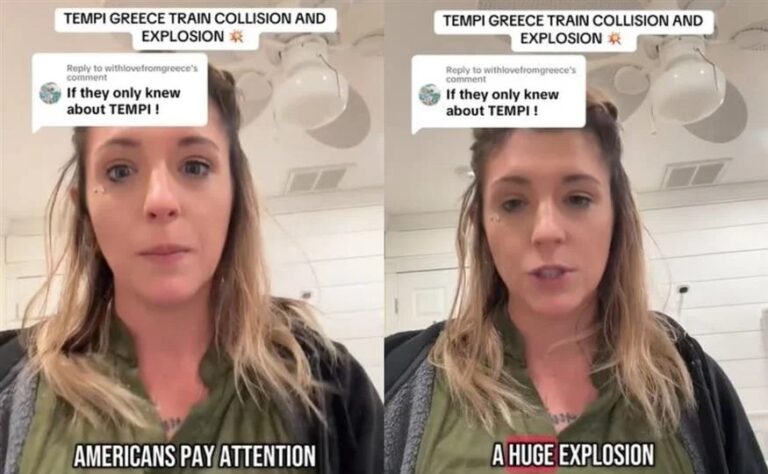 TikTok: Αμερικανίδα μόλις έμαθε για τα Τέμπη, μέσα σε 3 λεπτά… τα είπε όλα