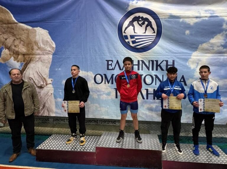 Πρωταθλητής Ελλάδας ο Αριστείδης Ζήδρος της ΕΑΛ ΠΗΓΑΣΟΣ, στα 62κ της ελευθέρας πάλης στο πρωτάθλημα Κ-15
