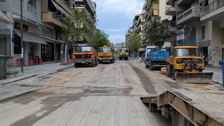 Σήμερα, Δευτέρα, οι εργασίες ανακατασκευής των οδών Ηφαίστου & Εργατικής Πρωτομαγιάς