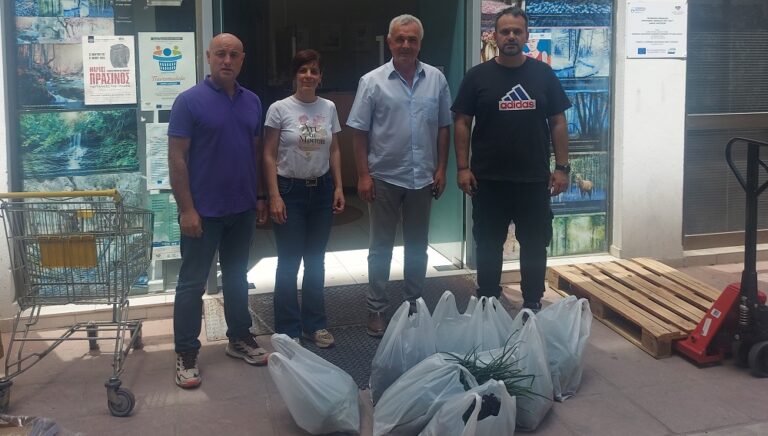 Από τον σχολικό λαχανόκηπο του Γυμνασίου Φαλάνης στο Κοινωνικό Παντοπωλείο Λάρισας