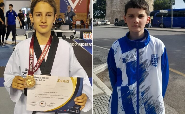 Χάλκινο για την Αντωνία Τόλη και 5η θέση για τον Αθανάσιο Κωνσταντά του Α.Ο. ΤΑΕ ΚΒΟ ΝΤΟ Τυρνάβου στο GREECE OPEN