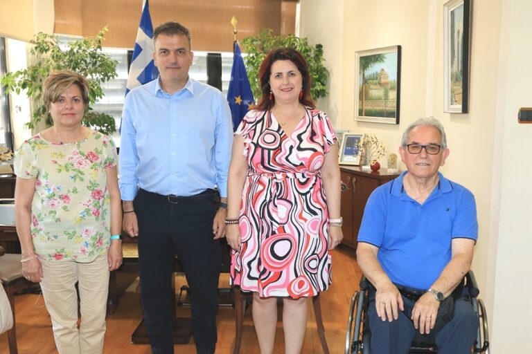 Συνάντηση του Δημάρχου Λαρισαίων με τη διοίκηση του Κέντρου Κοινωνικής Πρόνοιας Θεσσαλίας
