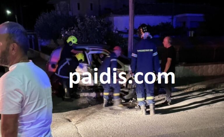 Τροχαίο με απεγκλωβισμο και τραυματίες στον Αμπελώνα