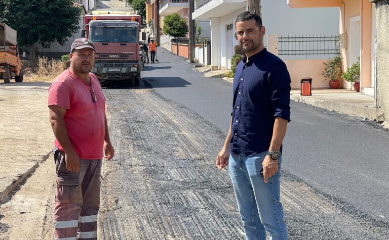 Στο Δαμάσι συνεχίζεται το πρόγραμμα ασφαλτοστρώσεων του Δήμου Τυρνάβου