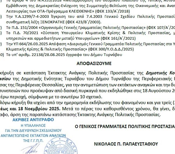 Το Δαμάσι κηρύχθηκε σε κατάσταση έκτακτης ανάγκης λόγω της πυρκαγιάς
