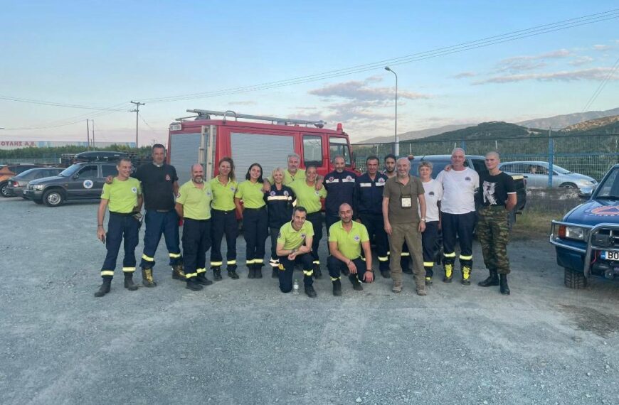 Η ΕΟΔΥΑ έδωσε μάχη στη δασική πυρκαγιά στην Αγιά Λάρισας, στις 29 Ιουλίου