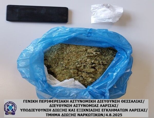 Συνελήφθη Λαρισαίος με μισό κιλό χασίς
