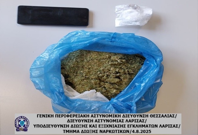 Συνελήφθη Λαρισαίος με μισό κιλό χασίς